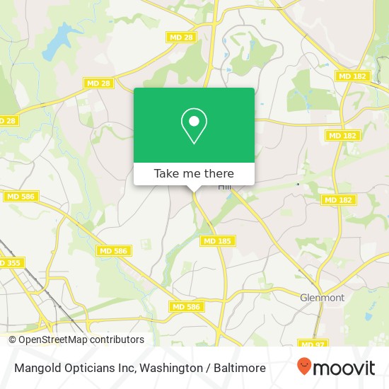 Mangold Opticians Inc map