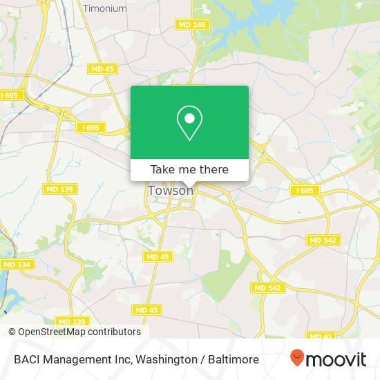 BACI Management Inc map