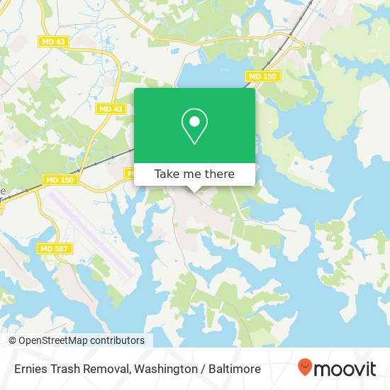 Mapa de Ernies Trash Removal