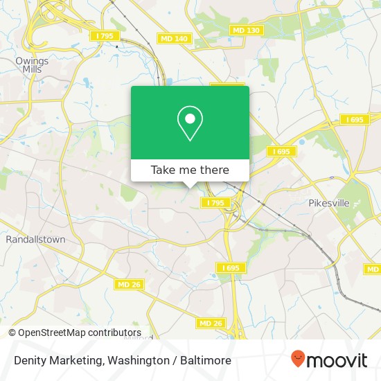 Denity Marketing map