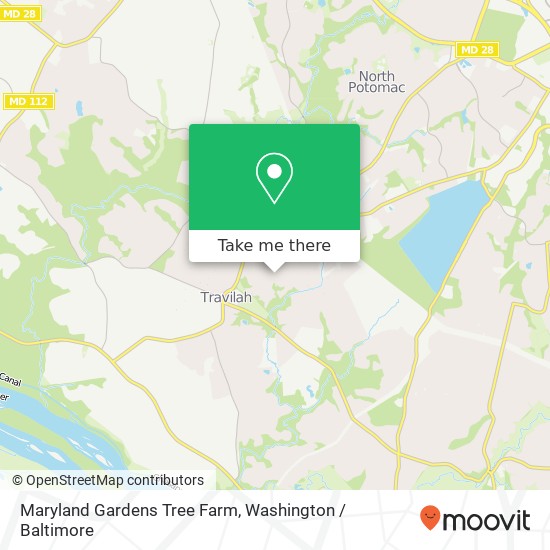 Maryland Gardens Tree Farm map