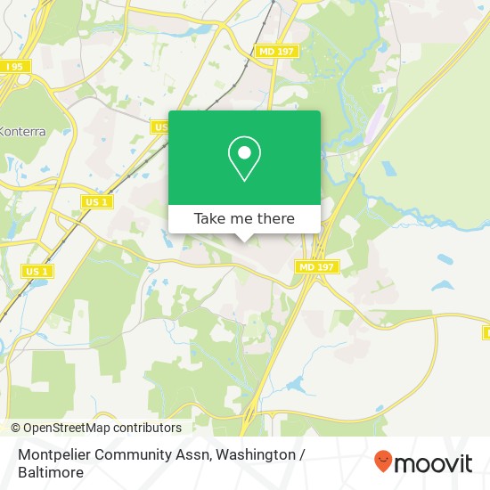 Mapa de Montpelier Community Assn