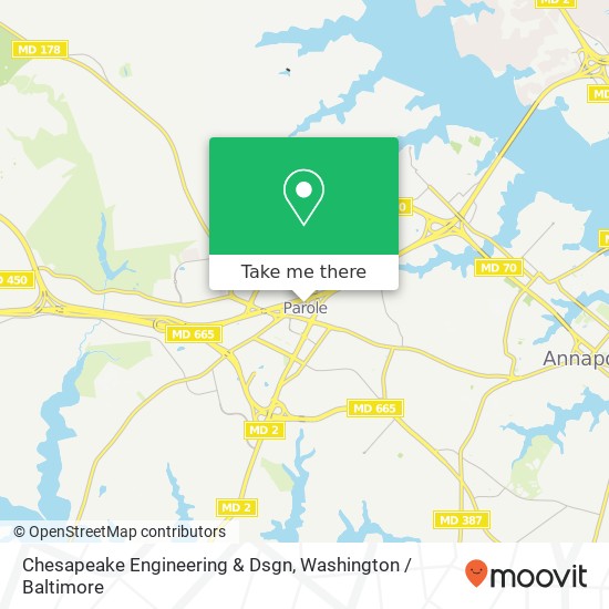 Chesapeake Engineering & Dsgn map