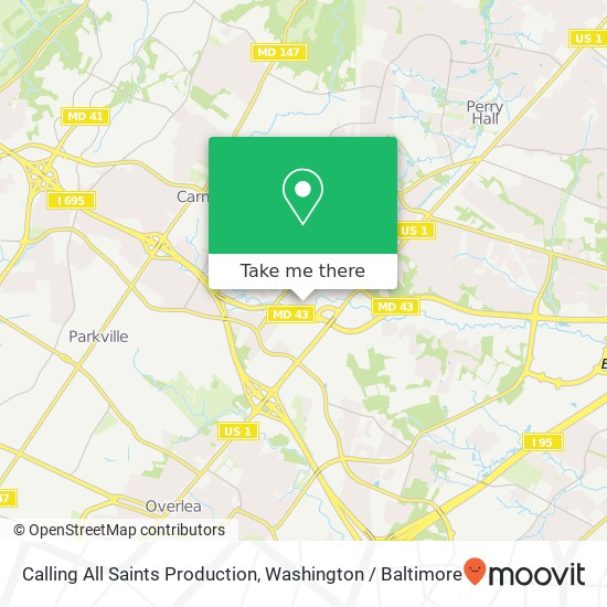 Calling All Saints Production map