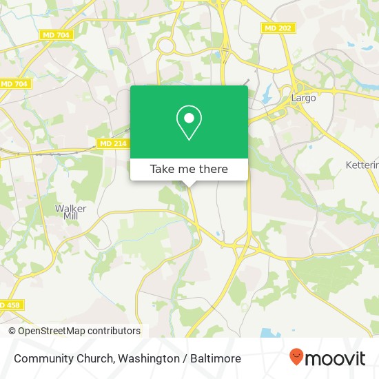 Community Church map