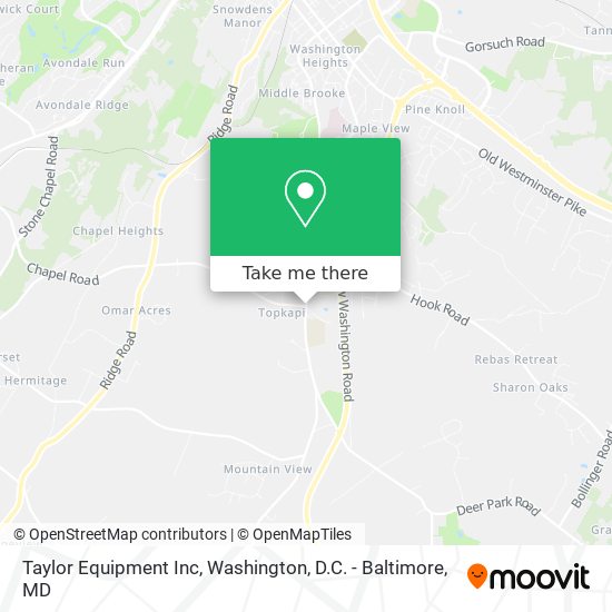 Taylor Equipment Inc map