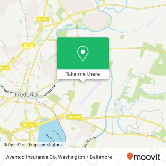 Avemco Insurance Co map