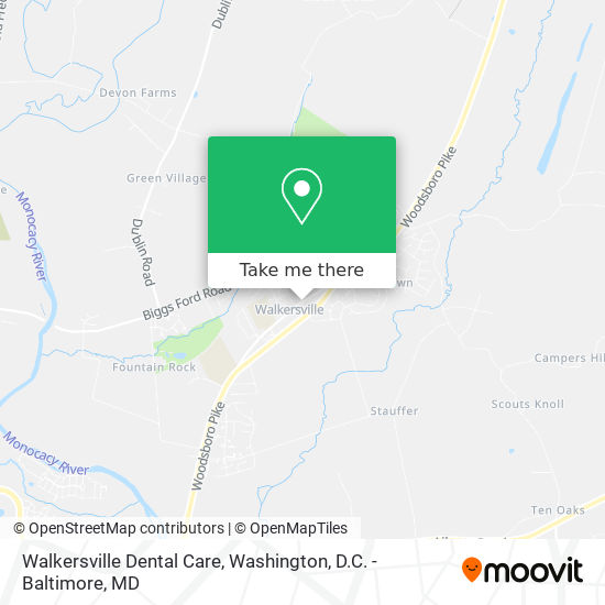 Walkersville Dental Care map