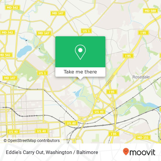 Eddie's Carry Out map