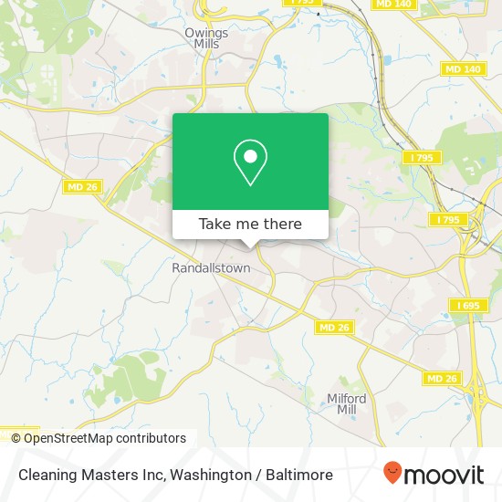 Mapa de Cleaning Masters Inc