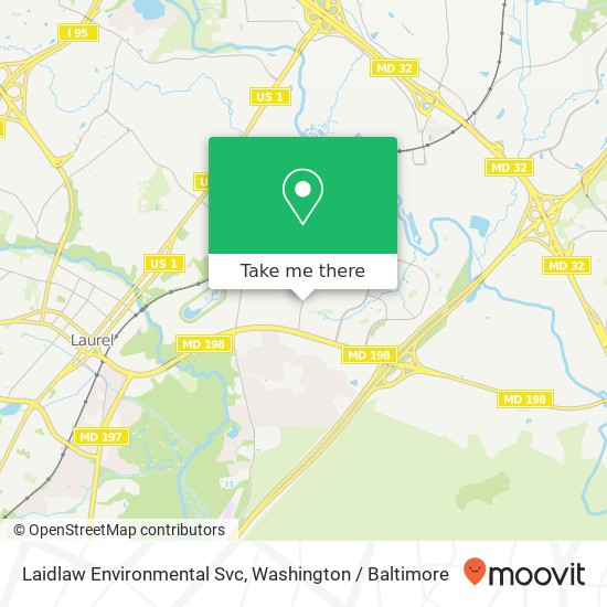 Laidlaw Environmental Svc map