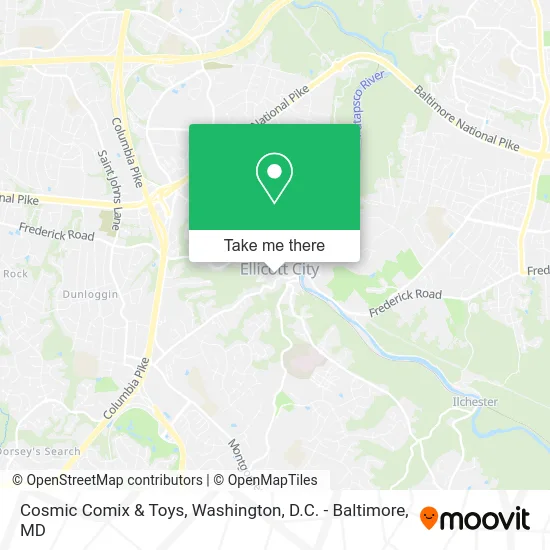 Cosmic Comix & Toys map