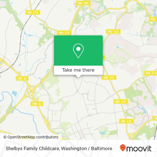 Mapa de Shelbys Family Childcare