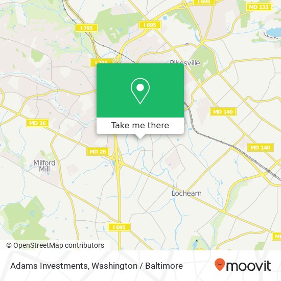 Adams Investments map