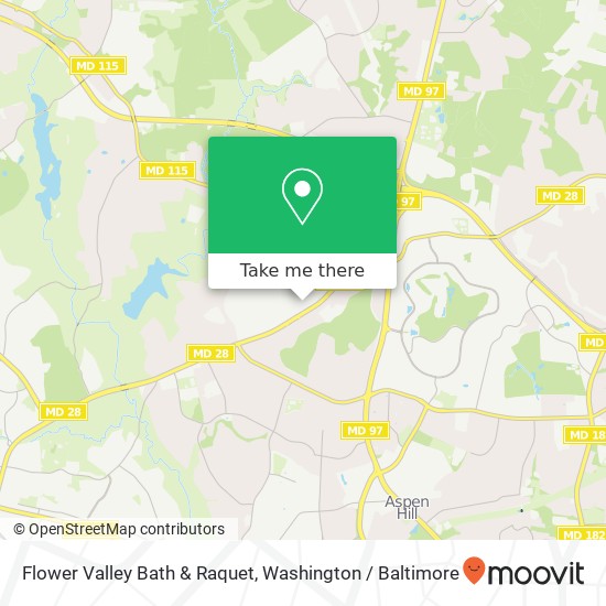 Flower Valley Bath & Raquet map