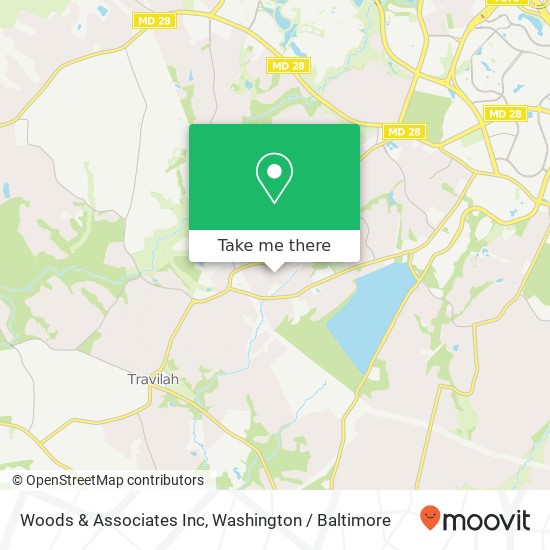 Mapa de Woods & Associates Inc