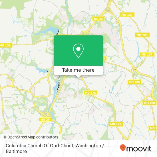 Mapa de Columbia Church Of God-Christ