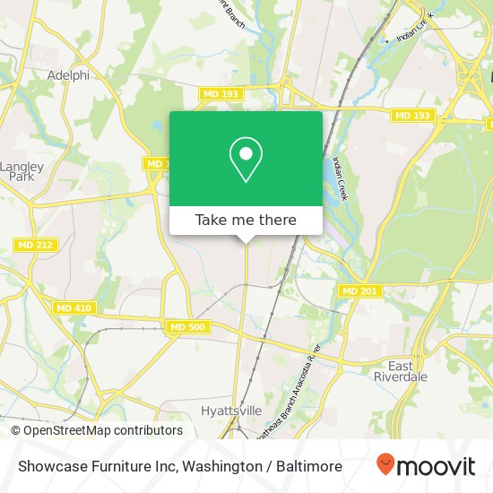 Mapa de Showcase Furniture Inc