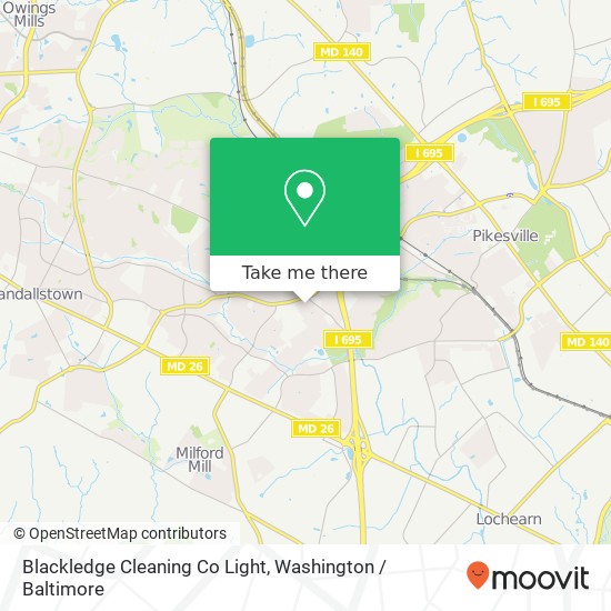 Mapa de Blackledge Cleaning Co Light