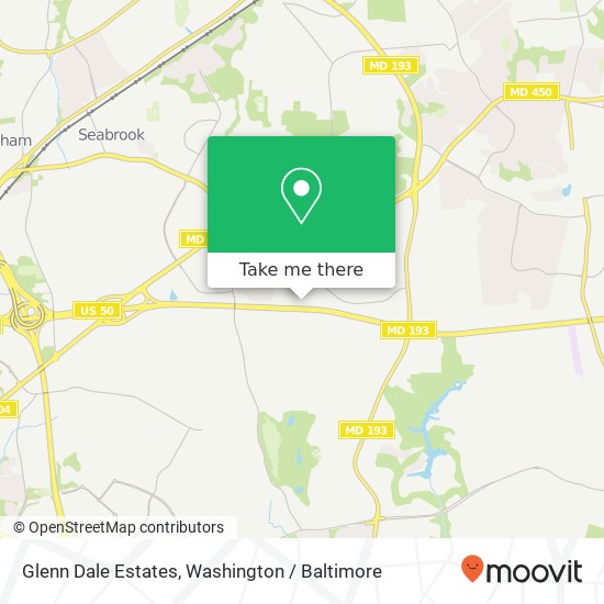 Mapa de Glenn Dale Estates