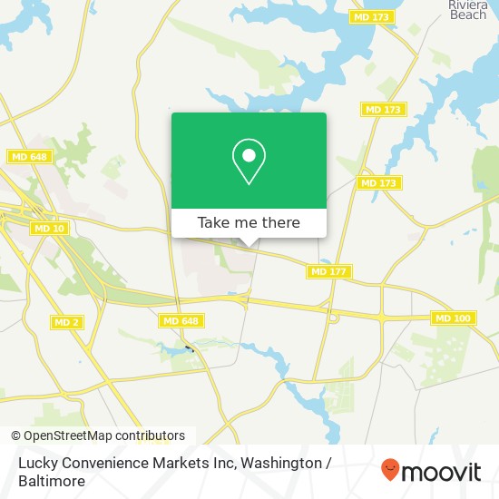 Lucky Convenience Markets Inc map