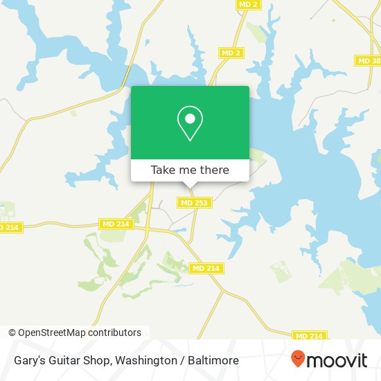 Gary's Guitar Shop map
