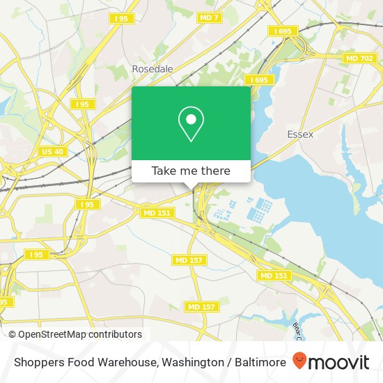 Shoppers Food Warehouse map