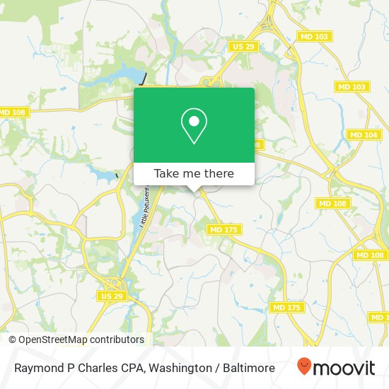 Mapa de Raymond P Charles CPA