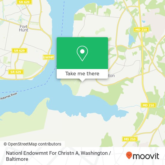 Mapa de Nationl Endowmnt For Christn A