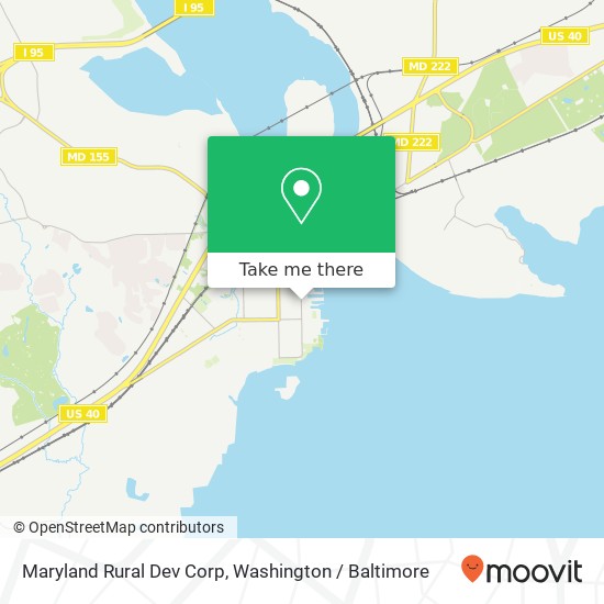 Mapa de Maryland Rural Dev Corp