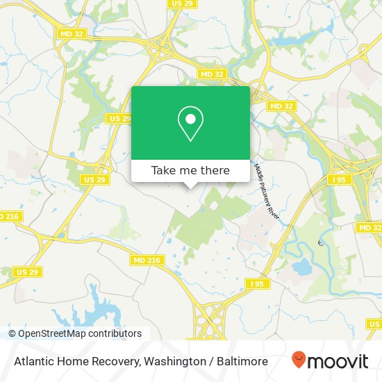 Mapa de Atlantic Home Recovery