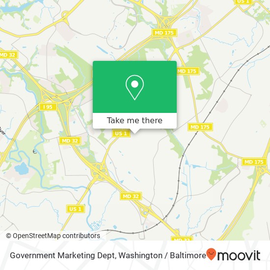 Government Marketing Dept map