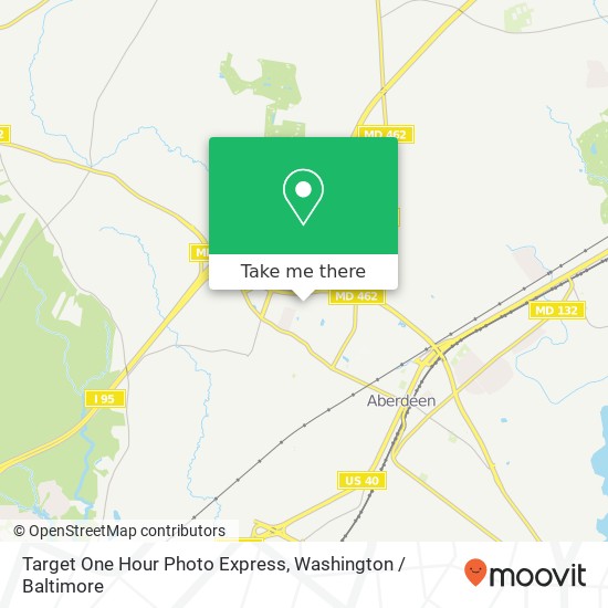 Mapa de Target One Hour Photo Express