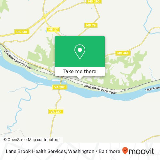 Mapa de Lane Brook Health Services