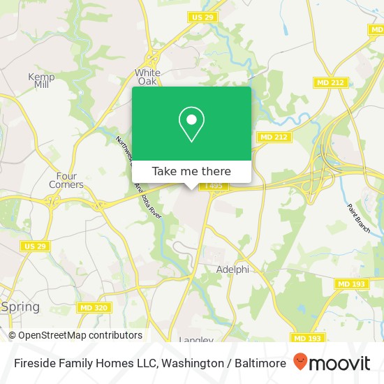 Mapa de Fireside Family Homes LLC