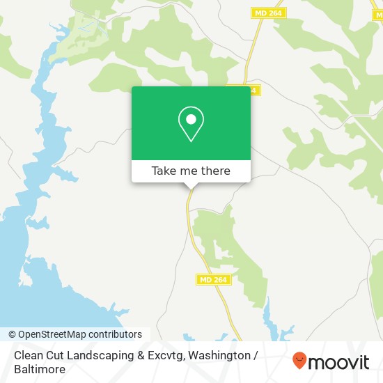 Clean Cut Landscaping & Excvtg map