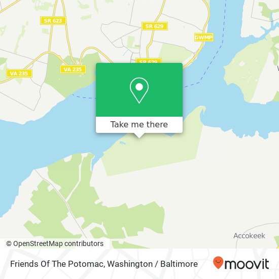 Friends Of The Potomac map