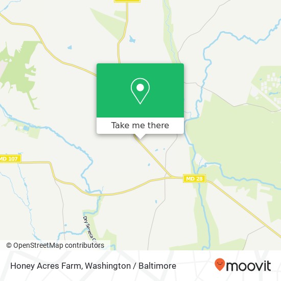 Mapa de Honey Acres Farm