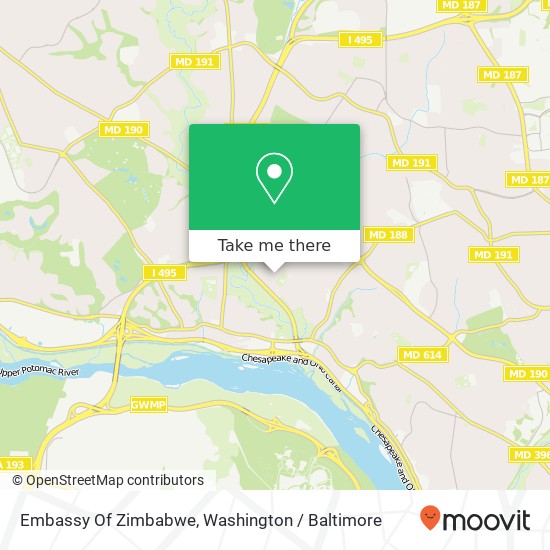 Mapa de Embassy Of Zimbabwe