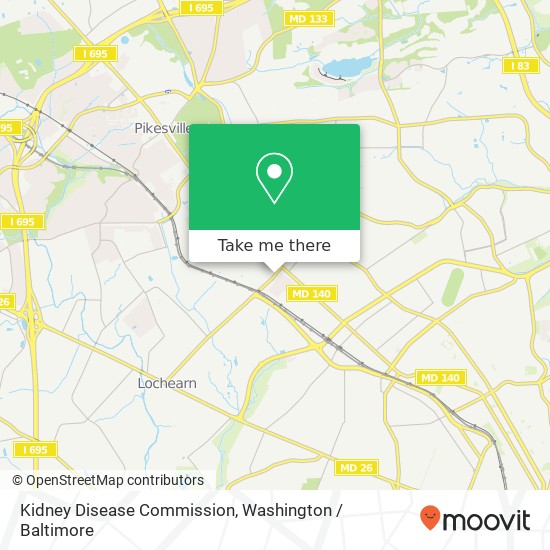Mapa de Kidney Disease Commission