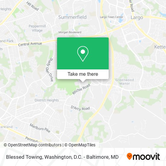 Blessed Towing map
