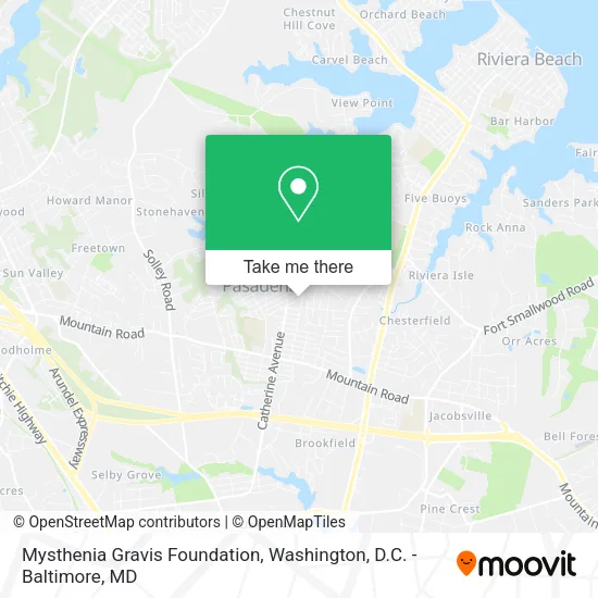 Mysthenia Gravis Foundation map
