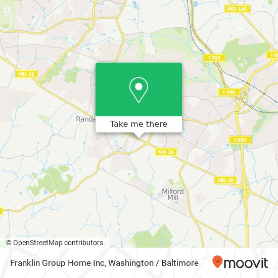 Mapa de Franklin Group Home Inc