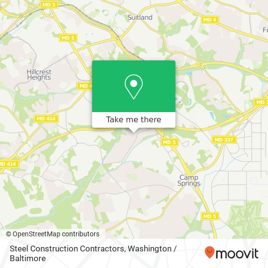 Steel Construction Contractors map