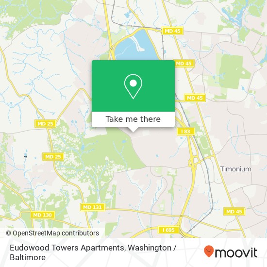 Eudowood Towers Apartments map