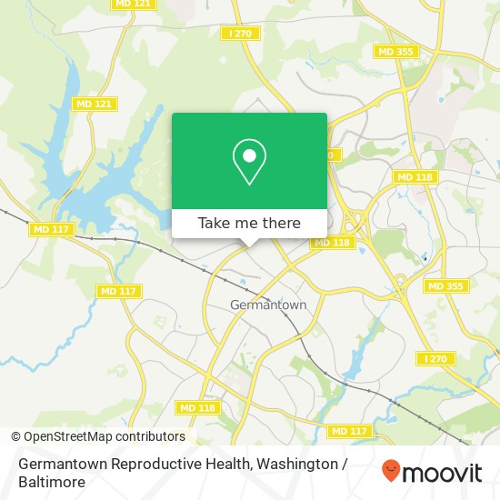 Germantown Reproductive Health map