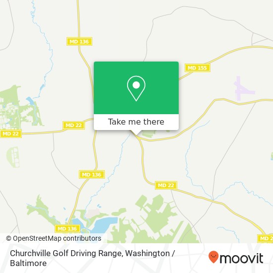 Mapa de Churchville Golf Driving Range