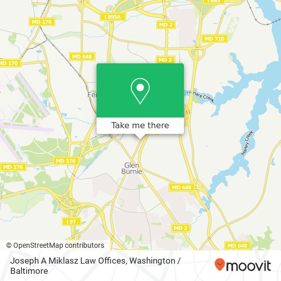 Mapa de Joseph A Miklasz Law Offices