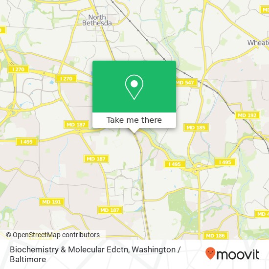 Biochemistry & Molecular Edctn map