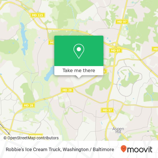 Mapa de Robbie's Ice Cream Truck